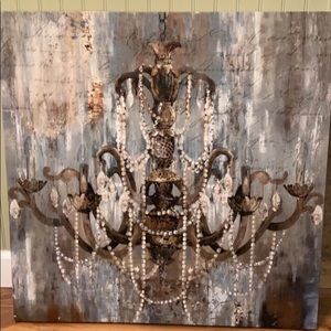 Kirkland Chandelier Vinyl Print